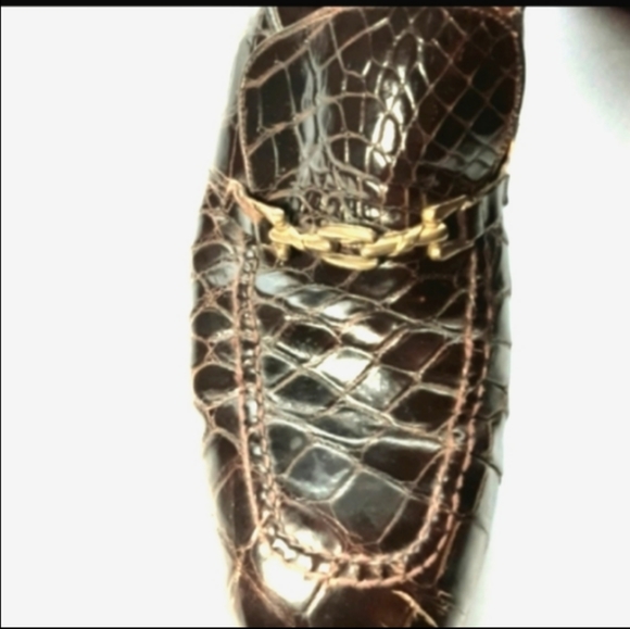 Genuine Hand Made Alligator Men's Shoes - Picture 7 of 8